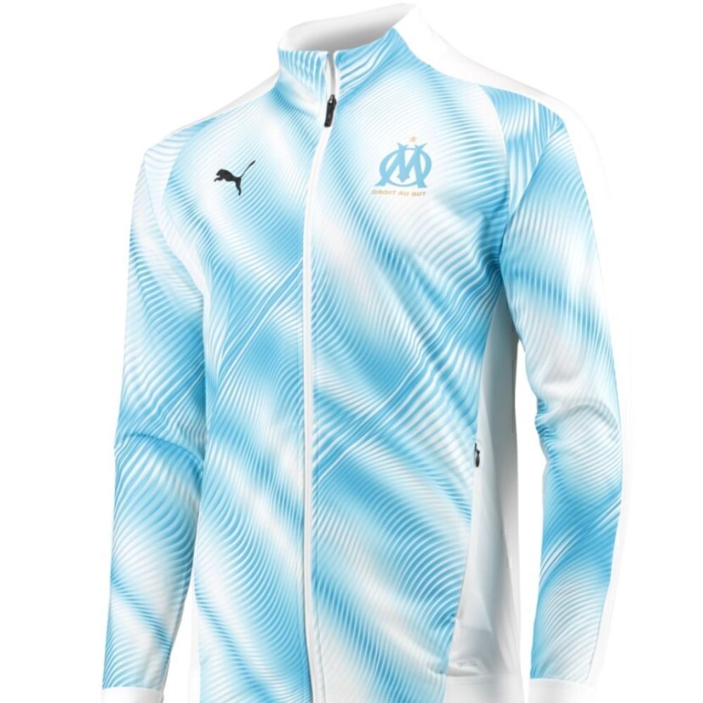 NWT PUMA DROIT AU BUT L SLIM FIT OM Stadium Jacket athletic dry moisture manage - Picture 3 of 13
